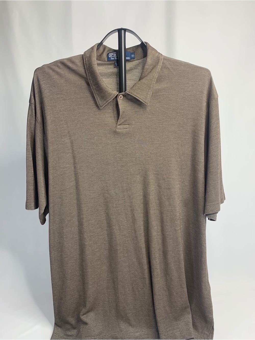 Polo by Ralph Lauren Men's Brown Short-Sleeve Polo Shirt